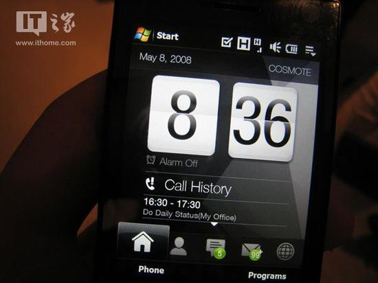 ▲搭载Windows Mobile系统的手机