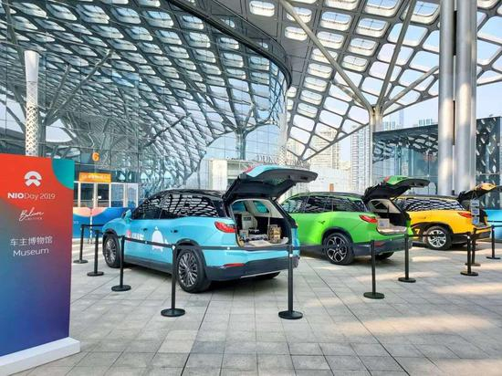 2019年NIO Day车主博物馆展示区 &nbsp; 　　来源：受访者供图