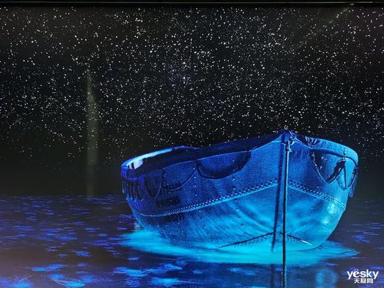  创维Q70，天上的星星颗颗分明