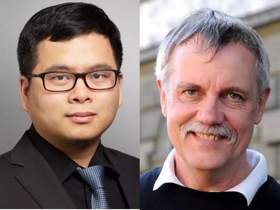 左：刘延盛&nbsp; 右：Ruedi Aebersold