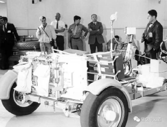 波音公司研制过程中的LRV漫游车原型车