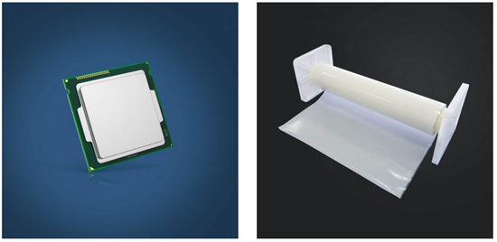 　　图：芯片与ABF材料