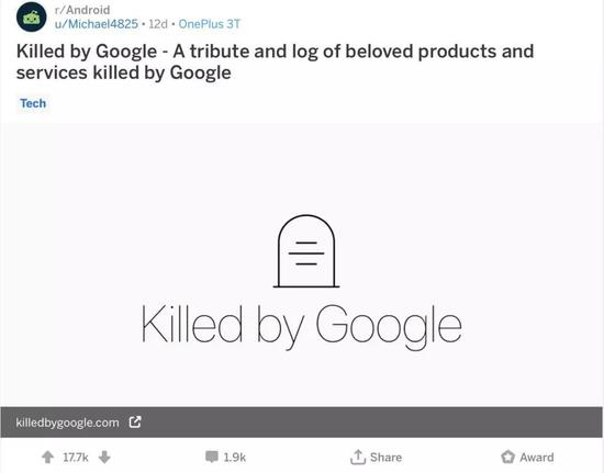 Reddit Killed by Google 帖子 / Reddit