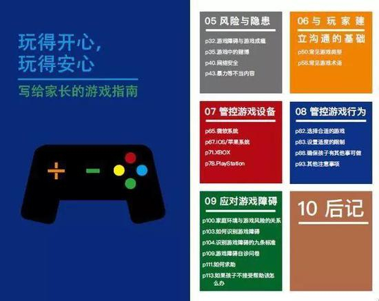 ▲2017年底，腾讯社会研究中心推出一本《写给家长的游戏指南》，以浅显易懂的文字给家长们提供了如何引导孩子健康游戏的建议。（图/网络）