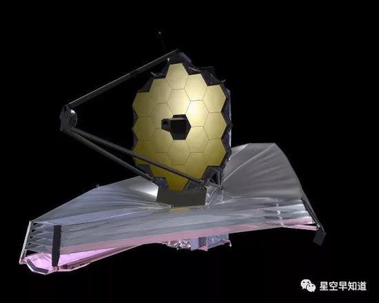 哈勃望远镜的继任者。计划于2020年发射升空的詹姆斯·韦伯空间望远镜&nbsp;来源：NASA