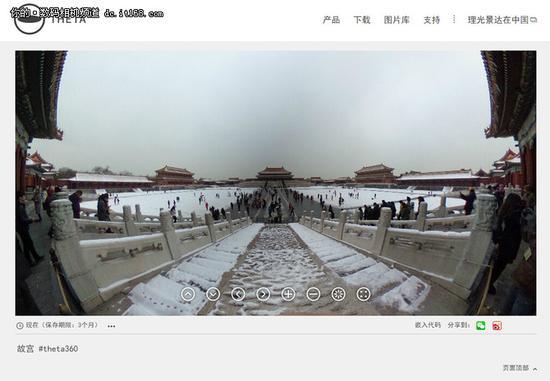 一键倾心360度 理光THETA S操作界面