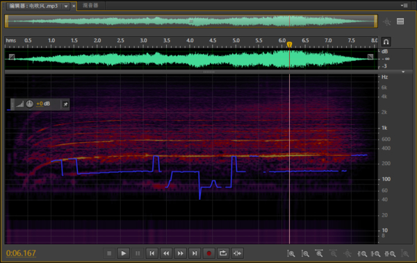 电吹风音调频谱