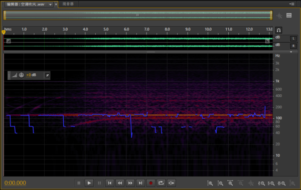 空调吹风音调频谱