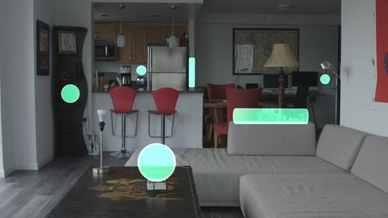 　　接下来用户可以在任何位置设定“虚拟遥控器”。