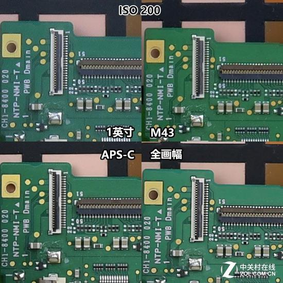 JPG下逐级感光度对比，感光度ISO&nbsp;200