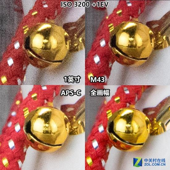 感光度ISO&nbsp;3200下的宽容度测试，提亮1EV