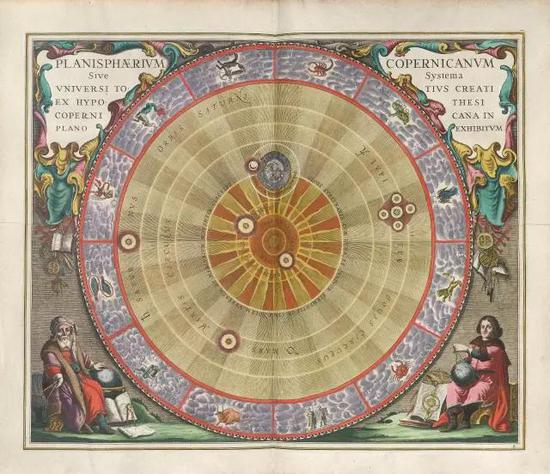 《和谐大宇宙 Harmonia Macrocosmica》by Andreas Cellarius， 1660/61。&nbsp;