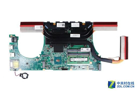 散热模组上方的空间被充分利用安置扬声器