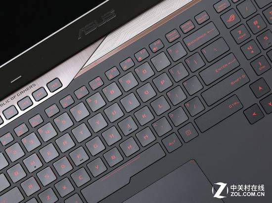 WASD四个键的侧边采用了半透明处理