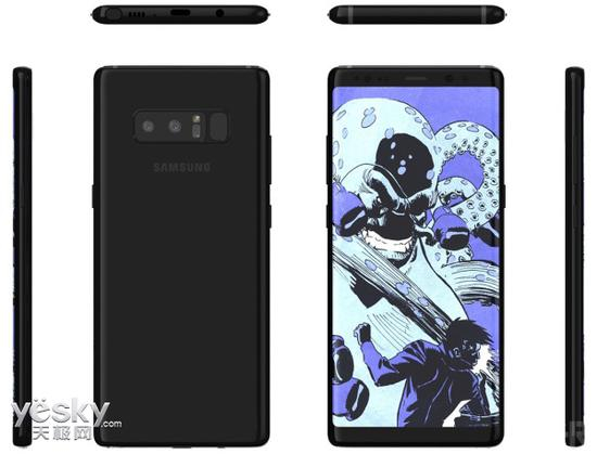 三星Galaxy Note8全方位无死角渲染图曝光