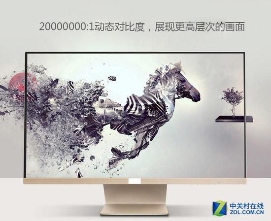 2000万：1的动态对比度广告