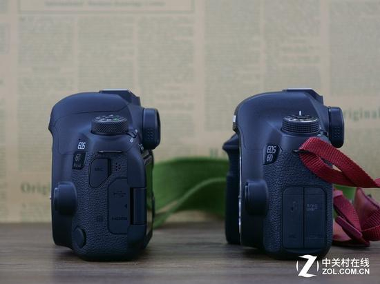EOS&nbsp;6D&nbsp;II与EOS&nbsp;6D的一大变化在于机身接口，2代将快门线接口移到了机身正面