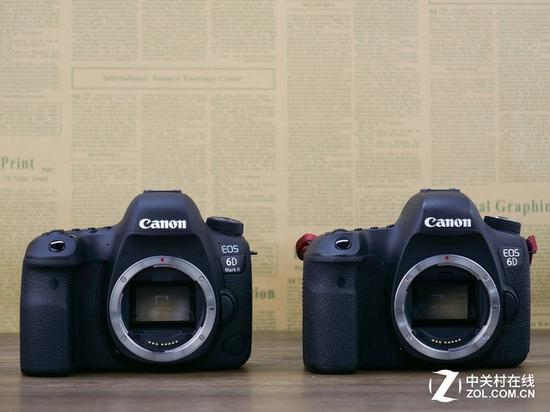 从机身正面看，两代6D长相非常相近