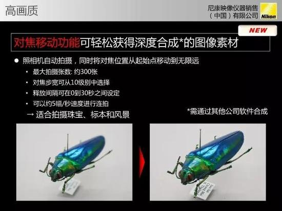 D850具有景深合成