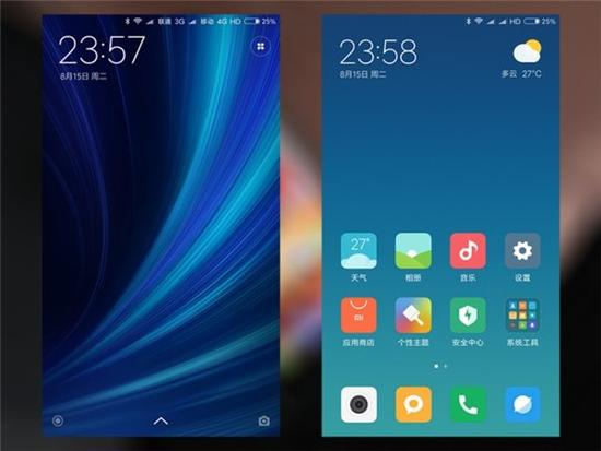 更重要的是，小米终于为用户带来了除了“方正”以外其他的选择——3套风格完全不同的官方主题：