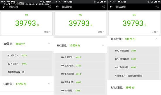 ▲魅蓝6安兔兔跑分