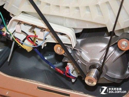 洗衣机内部皮带传动结构