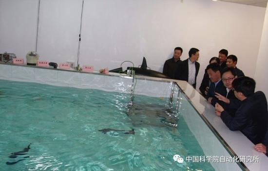 参观仿生机器鱼