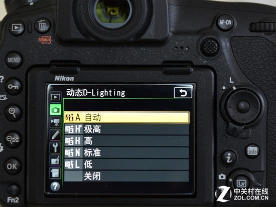 机身D-Lighting拍摄对暗部细节提升明显