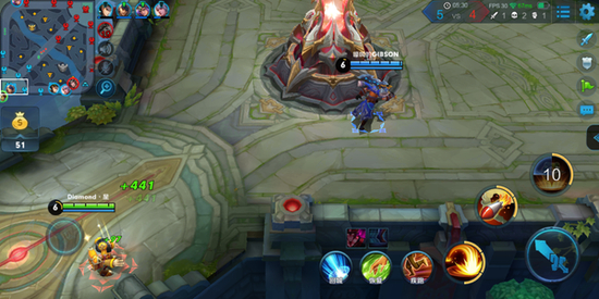 运行《王者荣耀》视野更开阔