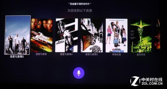 您可以用语音查找想看的影片