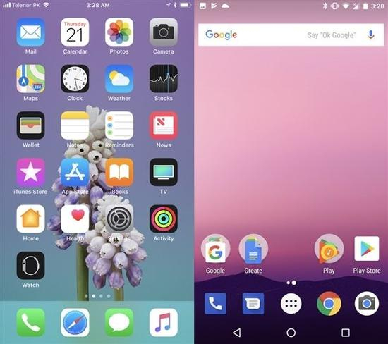 而且这些UI元素很多都以白色呈现，这就需要R、G、B三个发光像素同时亮起混合成白色，这在一定程度上也加剧了屏幕的老化。
