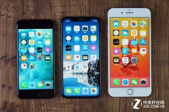 iPhone8/8P/X对比