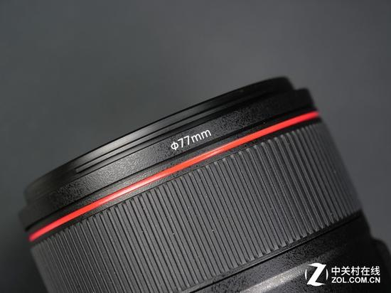 新镜头为77mm滤镜尺寸