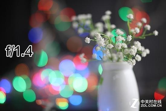 f/1.4景深及虚化效果