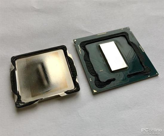 清楚看到顶盖上有一片金色