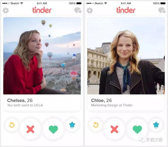Tinder &nbsp;陌生人在线社交类应用部分数据
