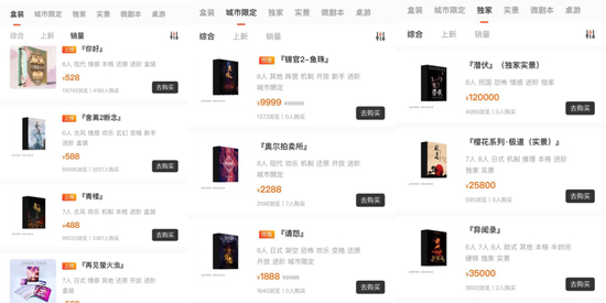 不同类型剧本的售价来源/黑探有品