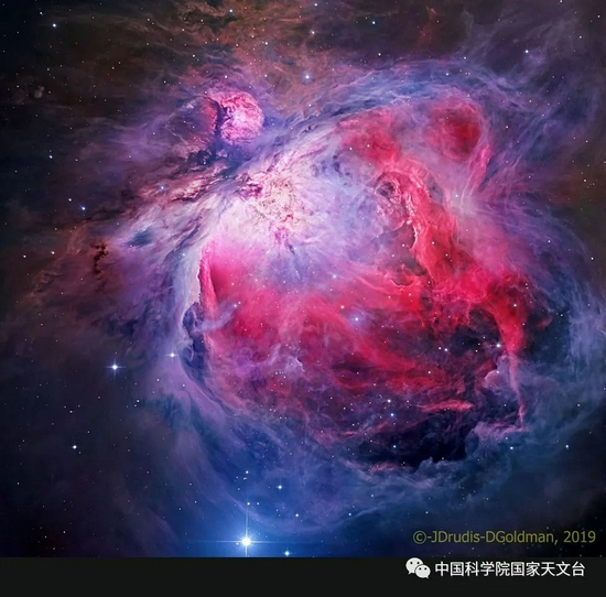 　M42猎户星云内部的大质量恒星照亮了周围星云&nbsp; （图源：见图片）