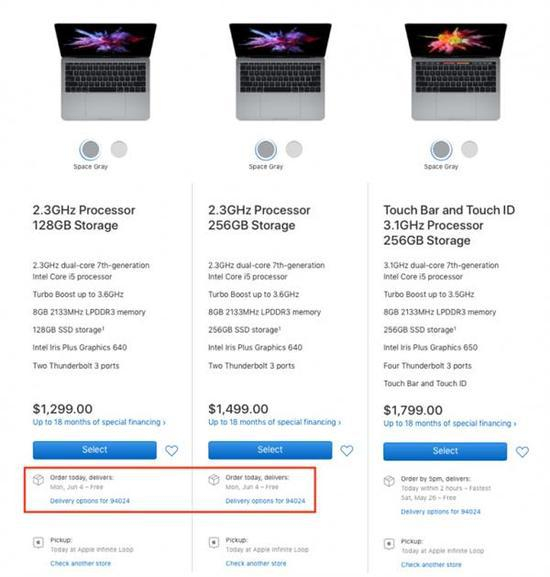 MacBook已缺货（图源：apple）