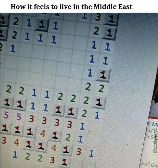 “在中东地区生活的感觉”