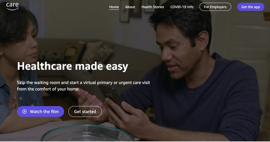 图片截自于AmazonCare官网