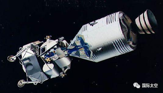 “阿波罗”载人登月飞船剖视图