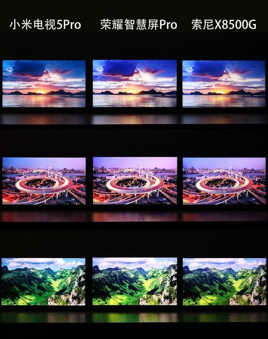  一组色彩艳丽的图像（三款产品相差不大）