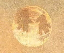 　　月亮上的掌印想象图&nbsp;/&nbsp;NASA