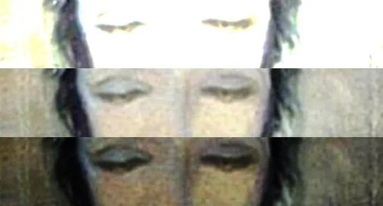 　有人分析认为，油画的颜色和质感使得雨中女郎的眼睑在白天与夜晚给人不同的感觉（睁开，眯眼，闭眼）