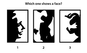 　　Mooney Face Test 考察的是识别人脸的感知能力。图片来源：doi.org/10.1016/j.neuropsychologia.2014.08.011