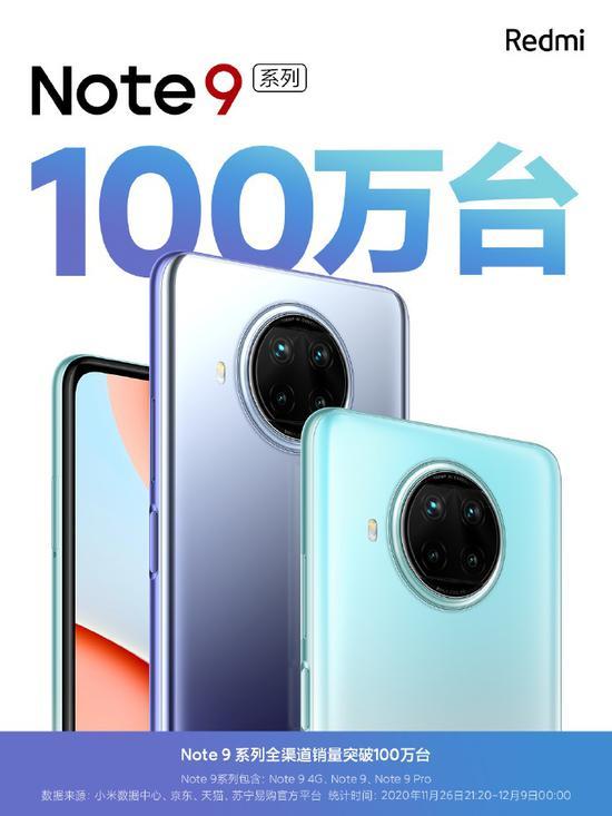 小米官宣：上市13天Redmi Note 9系列销量破100万台_手机新浪网