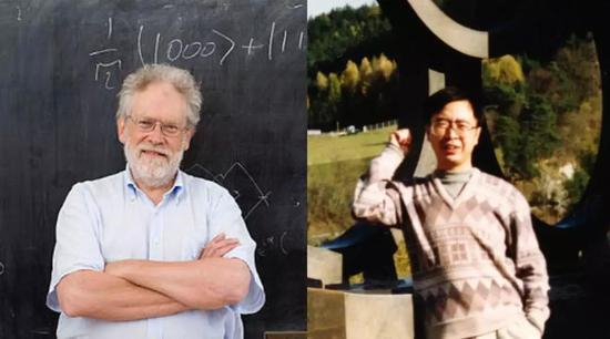 左：Anton Zeilinger&nbsp; &nbsp;右：潘建伟