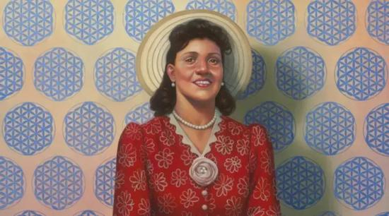 卡迪尔·纳尔逊（Kadir Nelson）为海瑞塔·拉克斯创作的油画，现存于美国国家肖像画廊。（来源：Smithsonian National Portrait Gallery）