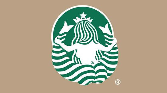 ▲ 网友想象的星巴克 logo 的背后。 图片来自：BuzzFeed